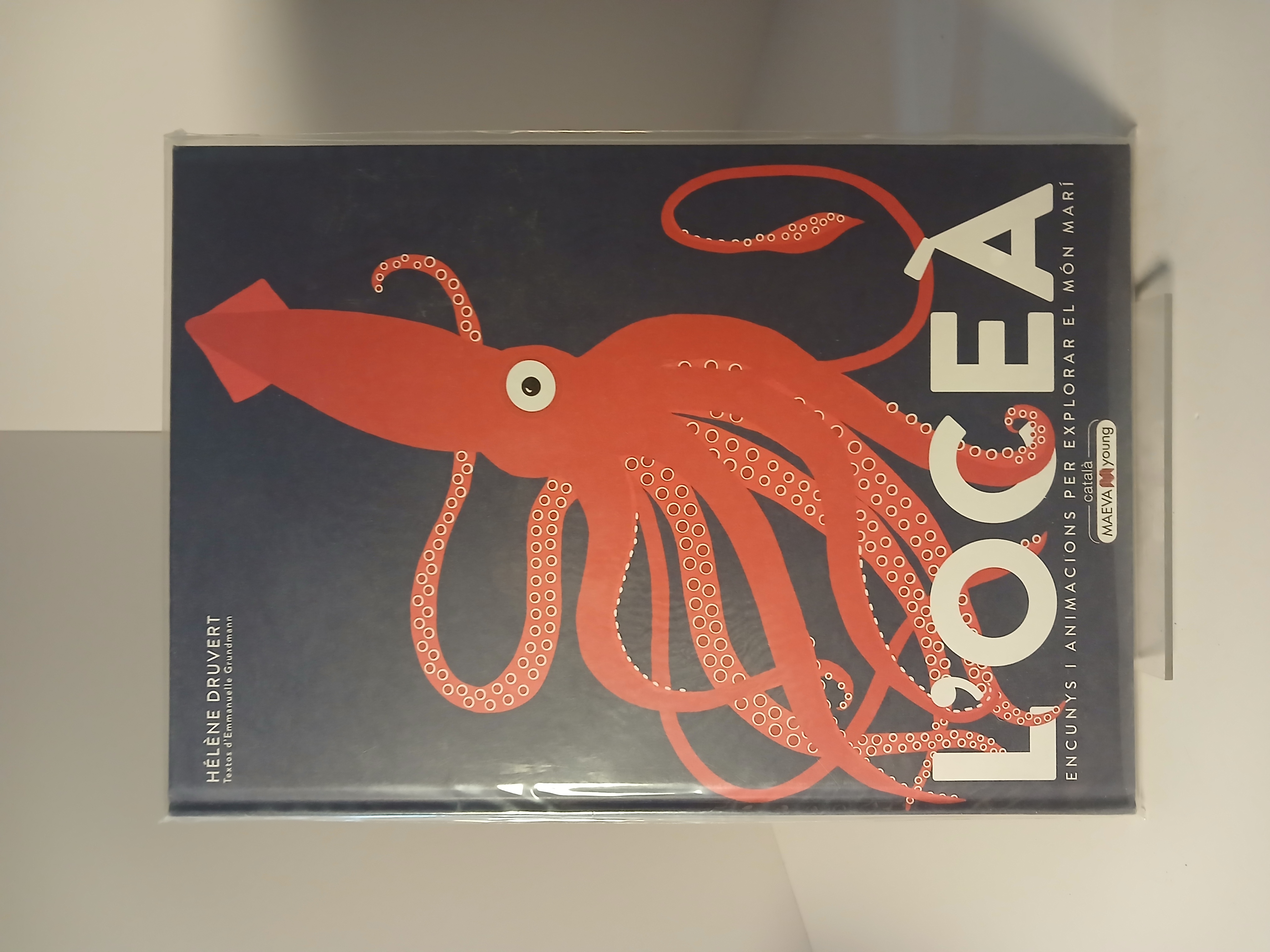 Portada de L'oceà : encunys i animacions per explorar el món marí