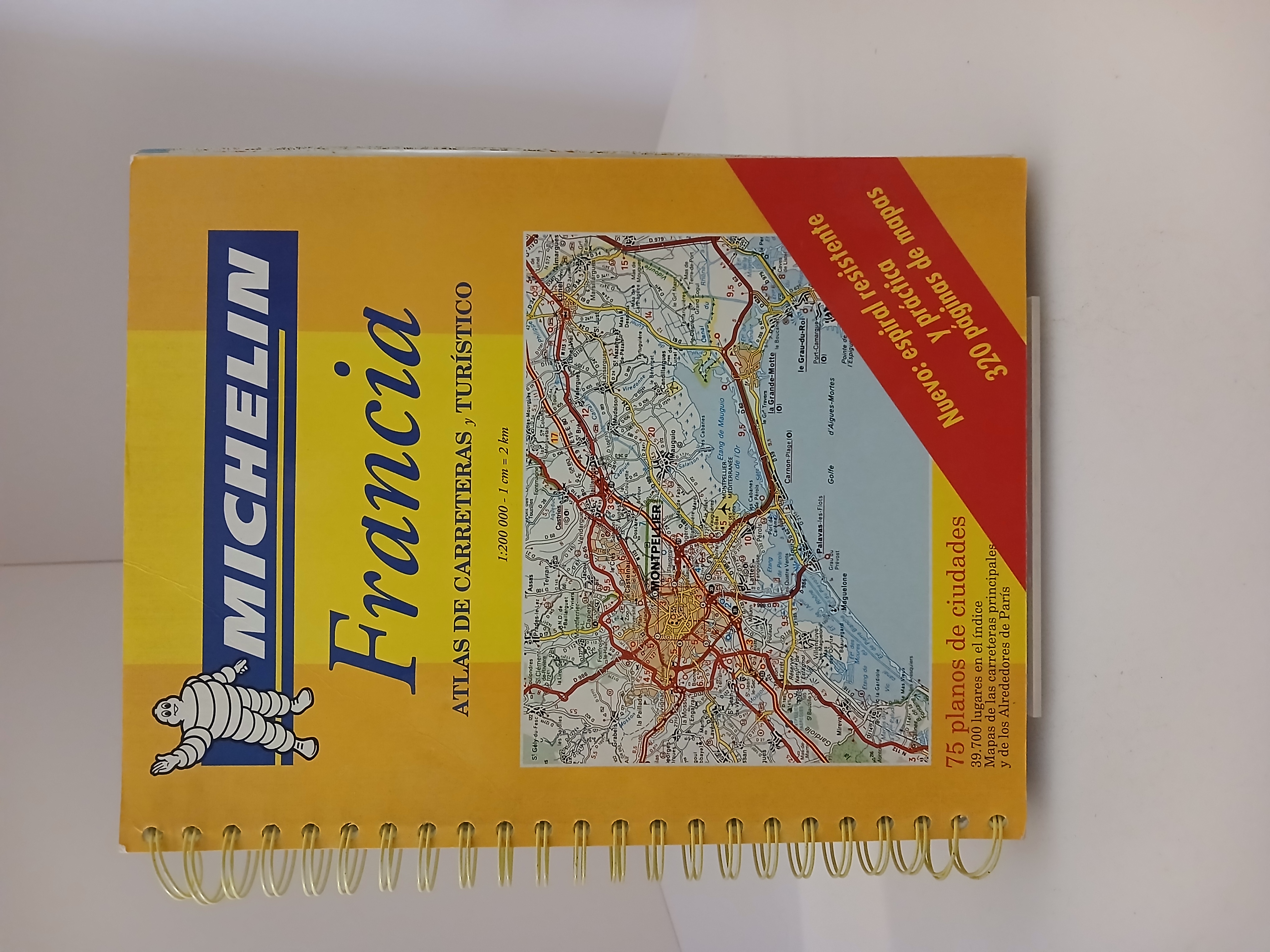 Francia atlas de carreteras y turístico